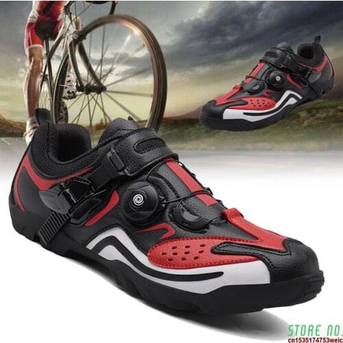 MTB Cycling Shoes for Men Road Mountain Bike Shoes Men Sapatilha Ciclismo Breathable Self-locking Bicycle Shoes Racing Sneakers