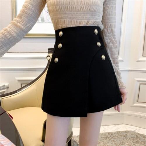 New A Line Japanese Harajuku Autumn Winter Women Skirt High Waist Solid Female Korean Streetwear Elegant Long Skirts Plus Size