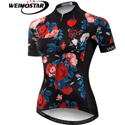 Weimostar Women Cycling Jersey Maillot Roupa Ciclismo 2021 Summer Breathable Mtb Bike Wear Shirt Cycling Bicycle Clothing