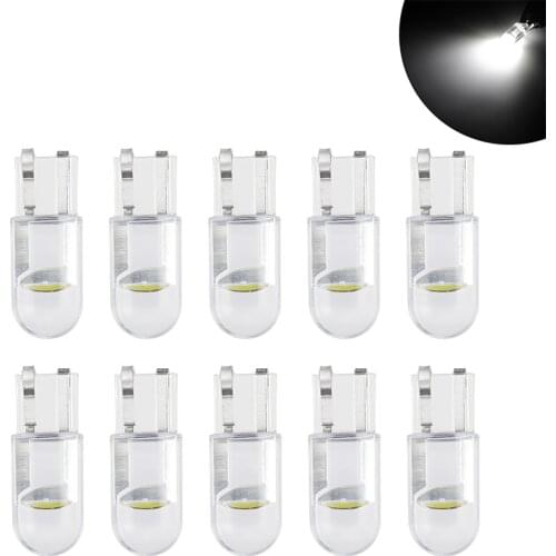 10PCS 2020 New T10 W5W WY5W 168 501 2825 COB LED Car Wedge Parking Light Side Door Bulb Instrument Lamp Auto License Plate Light