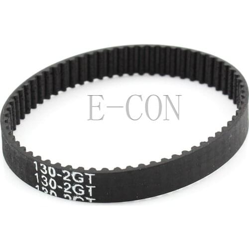 10pcs/lot 130-GT2 Loop Timing Belt Width 6mm GT2 Belt Rubber Fiberglass Inner Length 130mm 65 Teeth for GT2 Timing Pulley