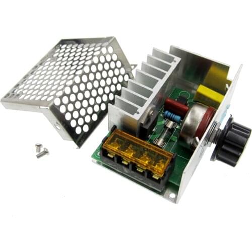 4000W high power thyristor electronic voltage regulator for dimming control air-conditioning shells with insurance