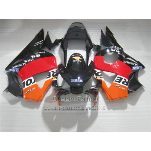 Aftermarket bodywork fairing kit for Honda CBR954RR 02 03 red black fairings set CBR954RR 2002 2003 BM22