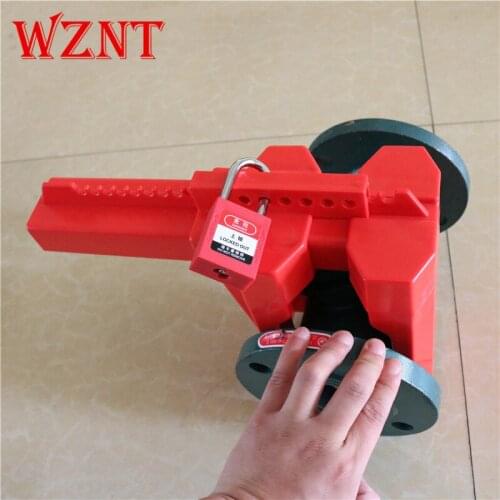 Free shipping Red Large Prinzing Ball Valve Lockout for 2''-8'' Outside Pipe Diameter