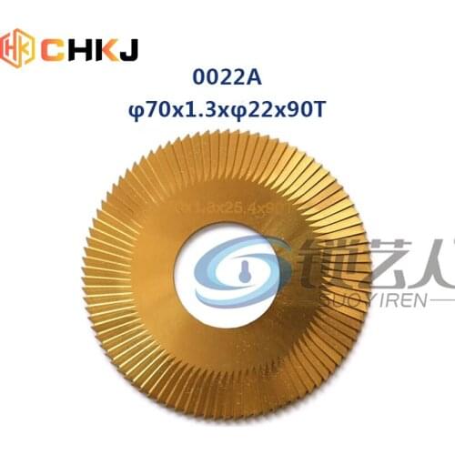 CHKJ 0022A 70x1.3x22x90T For Wenxing Key Cutting Machines 100B,202,100A,100A1 Locksmith Tools Milling Cutter Key Cutting Blade