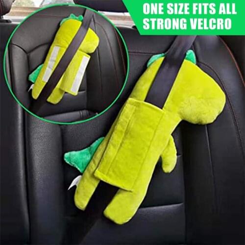 Child Safety Belt Pillow Car Seat Headrest Cute Adjuster Neck Guard Pillow Cushion Car For Long-distance Travel