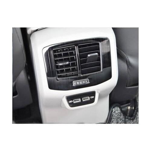 FOR 2018-2021 VW T-ROC TROC Armrest Rear Air Outlet vent Cover sticker Trim Interior Decoration matte