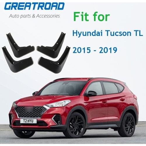 Molded Mud Flaps For Hyundai Tucson TL 2015 - 2019 Mudflap Splash Guards Mudguard Fender Front Rear 2016 2017 2018