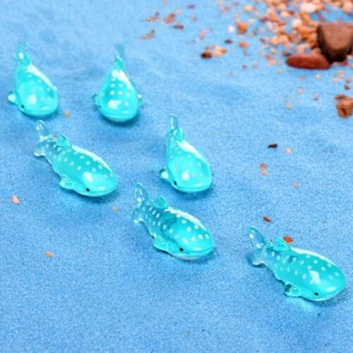 10Pcs/Lot Mini Fish Figurines DIY Ocean Sea Animal Miniature Figurines Garden Ornaments Micro Landscape Terrarium Decoration