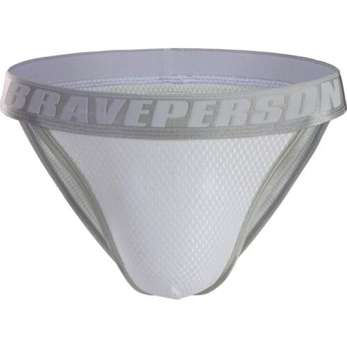 2019 BRAVE PERSON Brand Sexy Men Underwear Briefs Shorts High Quality Nylon Fabric Briefs For Low Waist Male Underpants