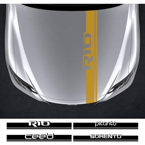 For Kia Sportage 3 4 QL Rio 3 4 K2 Optima Sorento Picanto Ceed Forte Cadenza K9 Soul Car Engine Bonnet Hood Stickers Accessories