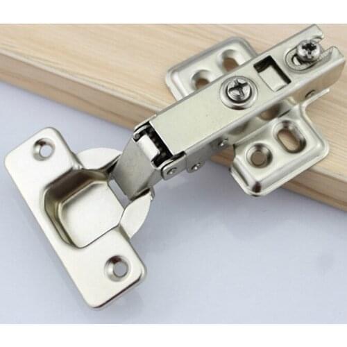 Rustless Steel Hydraulic Hinge 2pcs Damper Buffer Cabinet furniture Hinges Cupboard thicken Door Hinges Hardware Cup 35mm