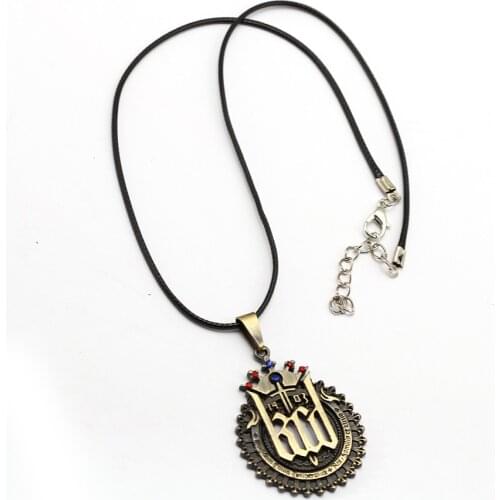 Kingdom Come Deliverance Necklace Metal Pendant Rope Chain Choker Necklaces Women Men Charm Gifts Game Jewelry