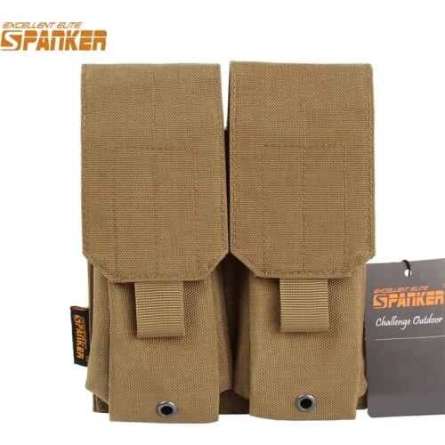 EXCELLENT ELITE SPANKER Tactical Double M4 Magazine Pouch Military Outdoor Hunting Ammo Clip Cartridge Bag Equipment