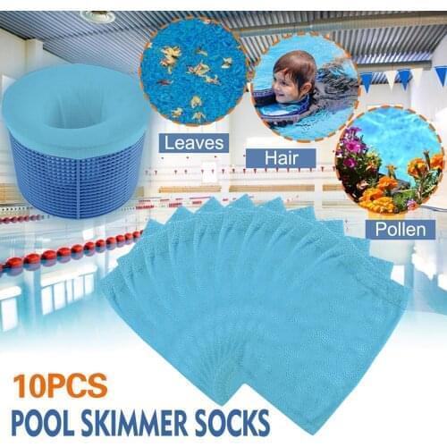 10pcs Swimming Pool Mesh Filter 5PCS Pool Skimmer Socks Swimming Pool Garbage Sets Pool Basket Filter Socks Trash Socks Pool SPA