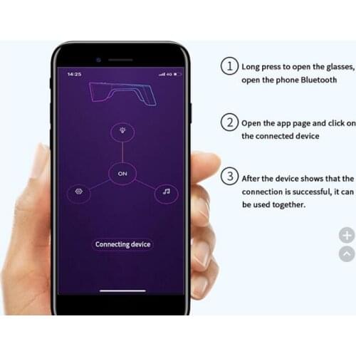 Magic Bluetooth Led Party Glasses APP Control Shield Luminous Glasses USB Charge DIY suitable for party or night club