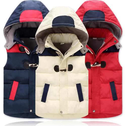 3 - 8 yrs children vest waistcoat girls boys winter kids waterproof vest hooded 2021 autumn boys thick warm leisure vest coats