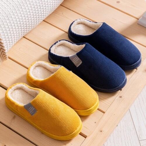 Winter Home Slippers Unisex Cartoon Cat Shoes Non-slip Soft Winter Warm House Slippers Indoor Bedroom Couples Floor Shoes