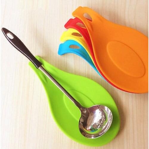 Ladle Holder Ladle pad New Soup Ladle Shaped Heat Resistant Spoon Ladle Rest Kitchen Storage Rack Holder Cooking Tools