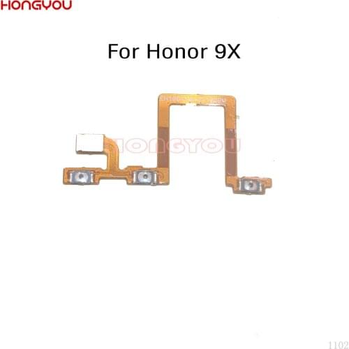 10PCS/Lot For Huawei Honor 9X HLK-AL00 HLK-AL10 / 9X Pro Power Button On / Off Volume Up / Down Mute Switch Key Flex Cable