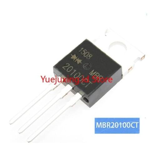 10 pcs MBR20100CT MBR20100 TO220 20100CT Schottky Rectifier Diode 20A 100V a-220 package