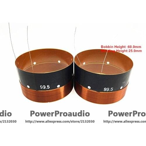 2 pcs High Quality 99.5mm woofer / loudspeaker / speaker voice coil