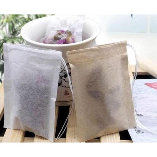 60 X 80mm Wood Pulp Filter Paper Disposable Tea Strainer Filters Bag Single Drawstring Heal Seal Tea Bags No bleach Go Green #49