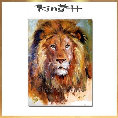 Abstract Lion quality of art galleOil Painting Decor Home Room Corner Decor Pictures With Framed Painting to Hang Wall Canvas