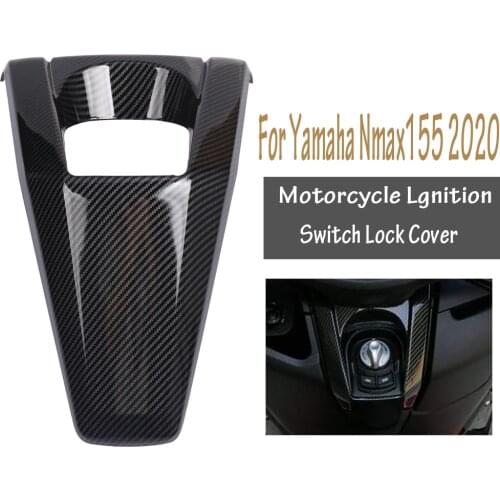 Motorcycle Scooter Accessories Lgnition Switch Lock Decorative Cap Cover Carbon Fiber for Yamaha Nmax155 Nmax 155 2020 2021