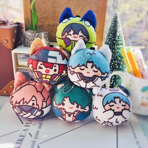 Anime SK EIGHT SK8 the Infinity Langa Miya REKI Cherry Blossom JOE Cute Dango Plush Stuffed Doll Keychain Cartoon Pendant