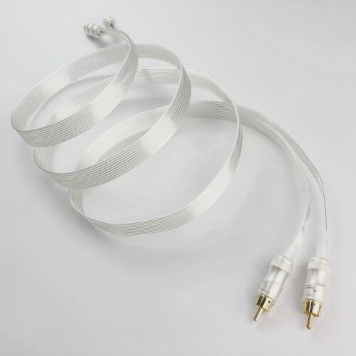 Audiophile OCC Silver Plated RCA Hifi Audio Amplifier Decoder Cable