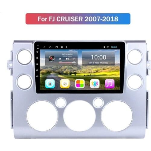 Android 10.0 System Quard Core 2G+32G WIFI HD 1024*600 Car GPS Nagavition For Toyota FJ Cruiser 2006- Multimedia Player