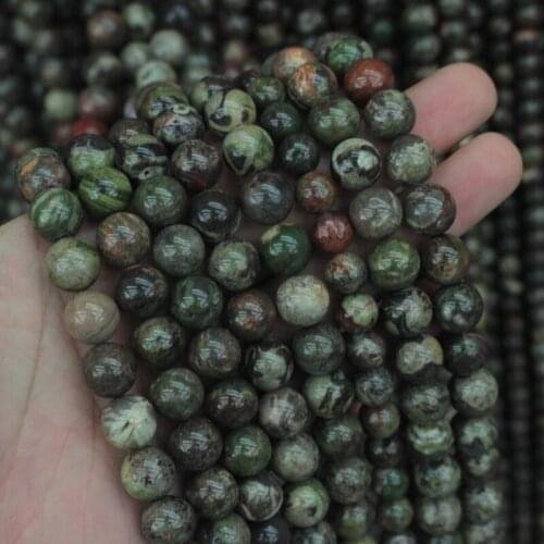 Natural rainforest agates beads natural stone beads DIY spacer beads for jewelry making strand 15" wholesale