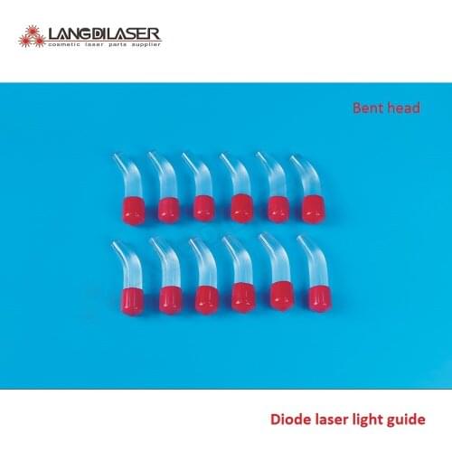 808nm diode laser light guide bent tip / for nostril and auricle hair removal / tapered head for localized area