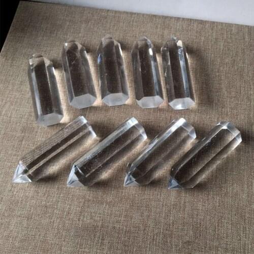 Natural White Clear Crystal Rock Quartz Points Wand Obelisk Tower Healing Stone Generator Energy Meditation Therapy