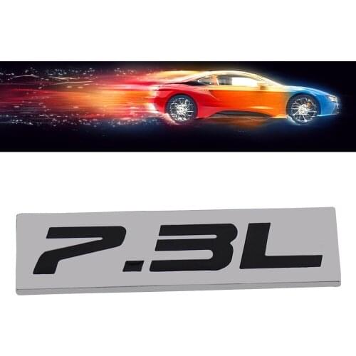 Chrome Black 7.3L 7.3 L for Engine Fender Trunk Lid Emblem Decal Badge Sticker