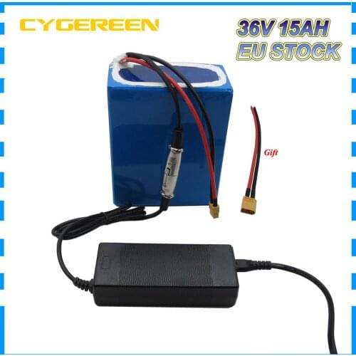 36V 15AH Lithium Battery Pack 500W 36V 20AH Electric Bike Bicycle Scooter Bateria Akku with 15A BMS 42V 2A Charger