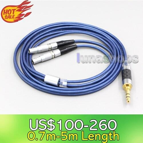 LN006804 High Definition 99% Pure Silver Earphone Cable For Ultrasone Veritas Jubilee 25E 15 Edition ED 8EX ED15 Headphone