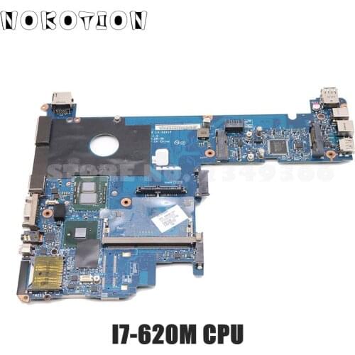 NOKOTION 598765-001 MAIN BOARD For HP Elitebook 2540P Laptop motherboard KAT10 LA-5251P I7-620M CPU DDR3