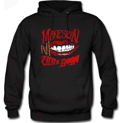 Men Women Casual Hoodies Sweatshirt Måneskin Outdoor Pullover Hoody Tops Moletom Maneskin Custom Oversize Hoodie Hip Hop Hoody