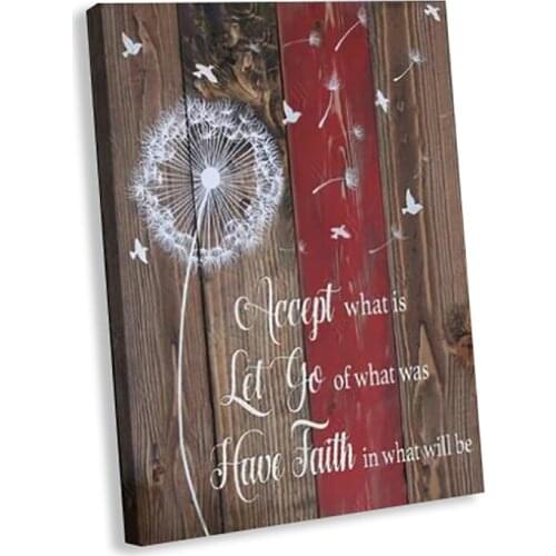 Vintage Rustic Dandelion Canvas Room Painting Poster Wall Art Print Home Decor Cuadros Dormitory For Office Livingroom Farmhouse