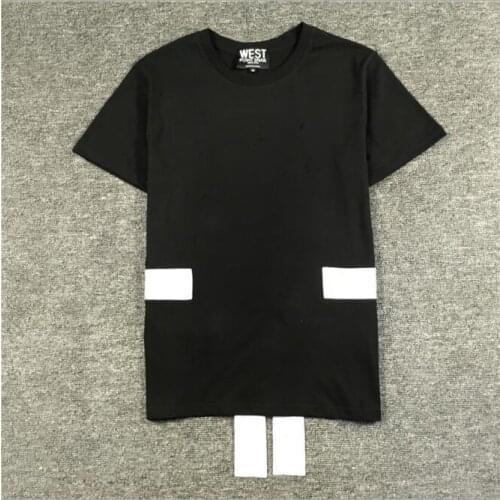 Novelty Punk luxury New Men Cross Ribbon patch T Shirts T-Shirt Hip Hop Skateboard Street Cotton T-Shirts Tee Top kenye #B85