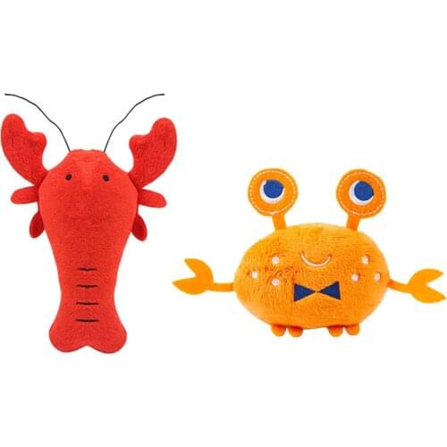 Cartoon Animal Shape Squeak Plush Dog Toy, Durable Squeaky Dog Toy for Aggressive Chewers - 2 Types to Choose