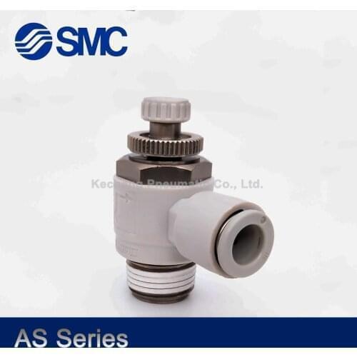 2 pcs SMC AS3201F-02-06SA-B/AS3201F-02-08SA-B/AS3201F-02-10SA-B/AS3201F-02-12SA-B Throttle Valve Pneumatic Fitting