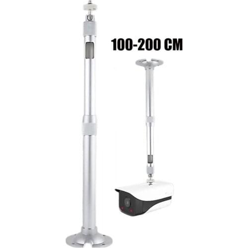 100-200cm Length Adjustable Projector Ceiling Wall Mount Stand Security CCTV Camera Stand Monitoring Aluminum Telescopic Bracket