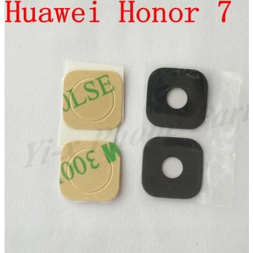 2PCS Rear Camera Glass Lens With Sticker Glue Ahesive For Huawei Honor 7 Honor7 Replacement Parts