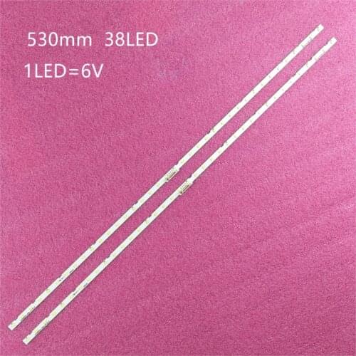 2pcs LED Backlight Strip for Samsung UE49NU7100 UE49NU7670 UE49NU7102 UE49NU7140U UE49NU7120 UE49NU7170 UN49NU7100 UE49NU7100K