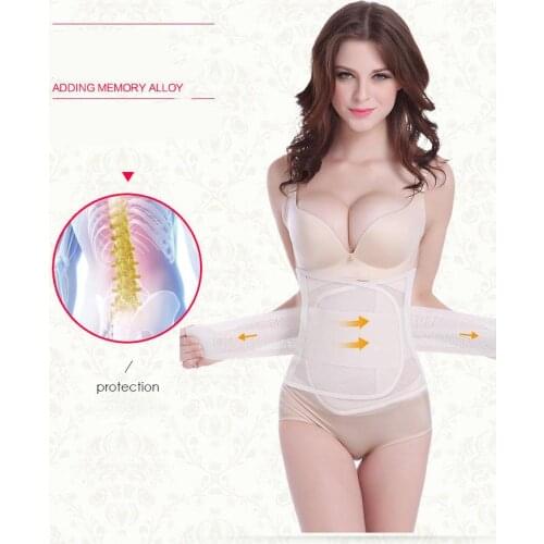 2019 Women Adjustment Waist Belt Lumbar Support Strap Slimming Belt Gym Breathable Sports Body Shaper Tight Postpartum Belt