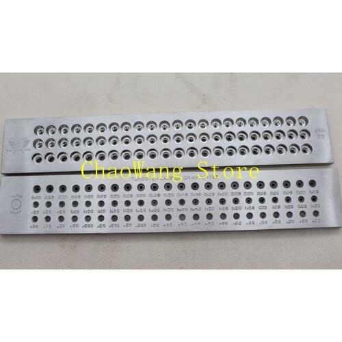 0.26-3.0mm 66hole Round Drawplate Jewelry Making Drawplate