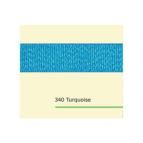 1" inch (25mm) Silver Sparkle Turquoise Grosgrain Ribbons